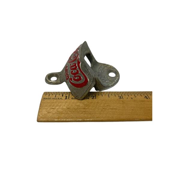 Star X Coca Cola Coke Wall Mount Crown Stationary Bottle Opener Cast Iron VTG - Picture 14 of 14